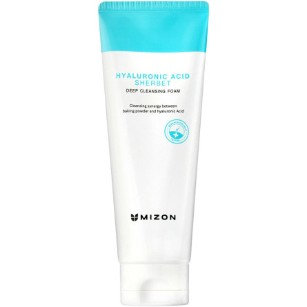 Очищаюча пінка для обличчя Mizon Hyaluronic Sherbet Deep Cleansing Foam з гіалуроновою кислотою 150 мл