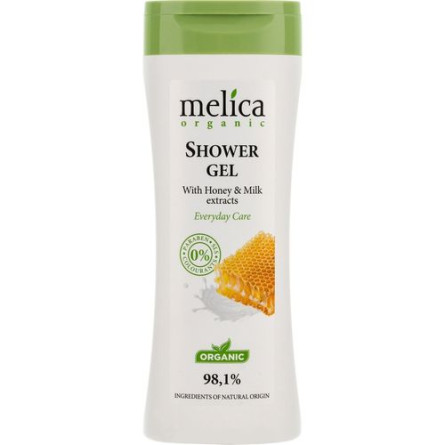 Гель для душу Melica Organic з медом і молоком 250 мл