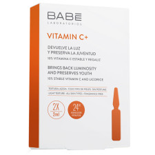 Ампулы-концентрат BABE Laboratorios Vitamin C + Babe для депигментации с антиоксидантным эффектом 2 x 2 мл mini slide 1