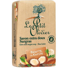 Екстраніжне мило Le Petit Olivier 100% Vegetal oils soap Олія Ши 250 г mini slide 1