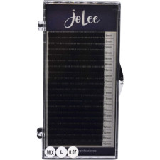 Ресницы для наращивания JoLee Super Mink Lash L 0.07 мм x MIX 8-12 мм 20 линий Черные mini slide 1