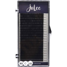 Ресницы для наращивания JoLee Super Mink Lash C 0.05 мм x MIX 8-13 мм 20 линий Черные mini slide 1