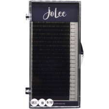 Вії для нарощування JoLee Super Mink Lash B 0.12 мм x MIX 8-13 мм 20 ліній Чорні mini slide 1