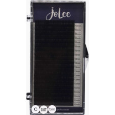 Вії для нарощування JoLee Super Mink Lash C 0.07 мм x 13 мм 20 ліній Чорні mini slide 1