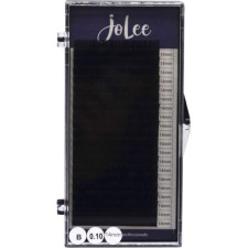 Вії для нарощування JoLee Super Mink Lash B 0.10 мм x 14 мм 20 ліній Чорні mini slide 1