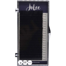 Вії для нарощування JoLee Super Mink Lash B 0.07 мм x 14 мм 20 ліній Чорні mini slide 1