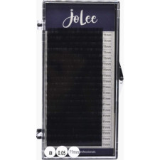 Ресницы для наращивания JoLee Super Mink Lash B 0.05 мм x 11 мм 20 линий Черные mini slide 1