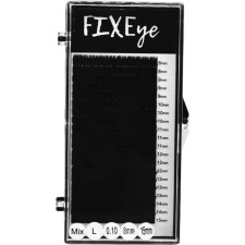 Ресницы для наращивания FIXEye Silk Lash L 0.10 мм x MIX 8-15 мм 20 линий Черные mini slide 1
