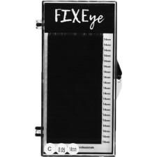 Ресницы для наращивания FIXEye Silk Lash C 0.05 мм x 14 мм 20 линий Черные mini slide 1