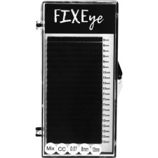 Вії для нарощування FIXEye Hylon Lash CC 0.07 мм x MIX 8-12 мм 20 ліній Чорні mini slide 1