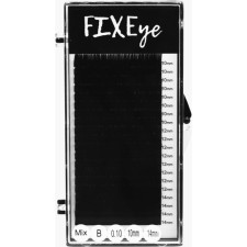 Ресницы для наращивания FIXEye Hylon Lash B 0.10 мм x MIX 10,12,14 мм 20 линий Черные mini slide 1