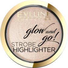 Запеченный хайлайтер для лица Eveline Glow And Go! 01-сhampagne 8.5 г mini slide 1