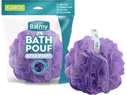 Мочалка синтетична Balmy Naturel Bath pouf лавандова slide 1