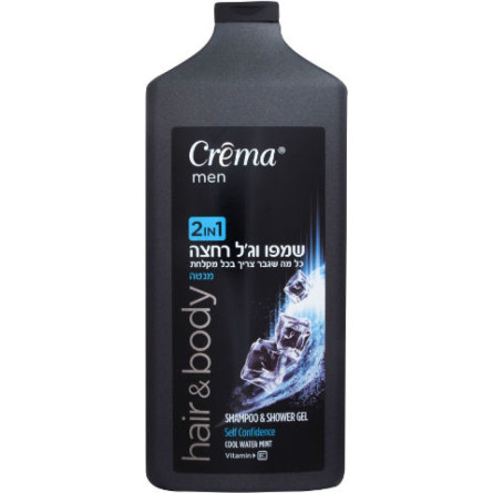 Шампунь-гель для душу Crema Men 2в1 М'ята 700 мл