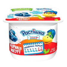 Йогурт Растішка Чорниця 2% 115г mini slide 1