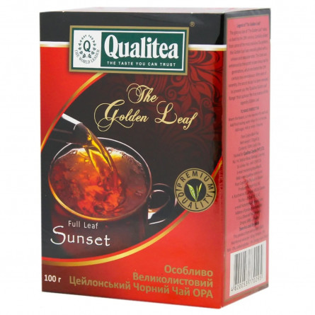 Чай чорний Qualitea Sunset великолистовий 100г