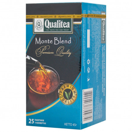 Чай чорний Qualitea Monte Blend 25шт*1,8г slide 1