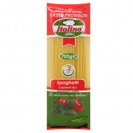 Макаронные изделия Italino спагетти 700г slide 1