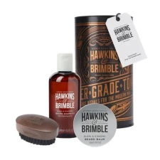 Набір для догляду за бородою Hawkins & Brimble Шампунь 250 мл + Олія 50 мл + Щітка mini slide 1