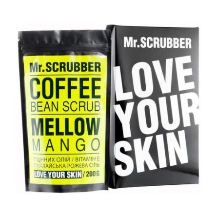 Кофейный скраб для тела Mr.Scrubber Mellow Mango для всех типов кожи 200 г