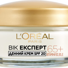 Антивіковий живильний денний крем для шкіри обличчя L'Oreal Paris Вік Експерт 65+ проти зморщок з SPF 20 50 мл mini slide 1