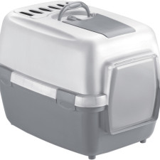 Туалет для кішок з фільтром Stefanplast Wiva Cat 55 x 40 x 40 см Сірий mini slide 1