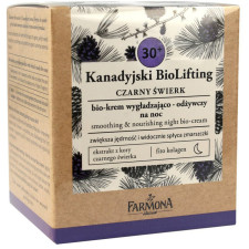 Біокрем нічний для обличчя Farmona Canadian Biolifting Чорна ялина 30+ розгладжувальний-поживний 50 мл mini slide 1