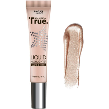 Хайлайтер Maxi Color Liquid Highlight True Solution тон 01 Біле золото 15 мл