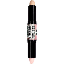 Хайлайтер для обличчя W7 Go Strobe Yourself Duo Srtobing Stick 2-сторонній pearly pink + cream 2x3 г mini slide 1
