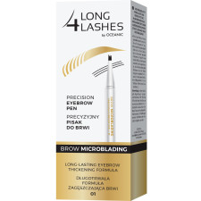 Високоточний олівець для мікроблейдингу брів Long4lashes 01 Світло-коричневий 1.1 мл mini slide 1