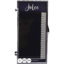 Ресницы для наращивания JoLee Super Mink Lash C 0.07 мм x 12 мм 20 линий Черные mini slide 1