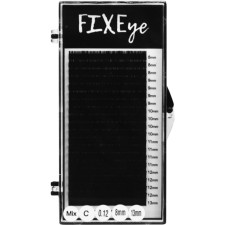Ресницы для наращивания FIXEye Hylon Lash C 0.12 мм x MIX 8-13 мм 20 линий Черные mini slide 1