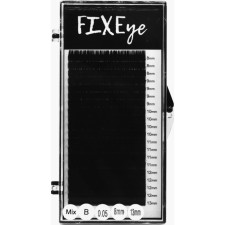 Ресницы для наращивания FIXEye Hylon Lash B 0.05 мм x MIX 8-13 мм 20 линий Черные mini slide 1