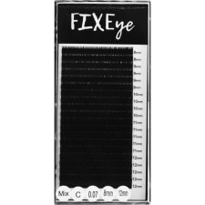 Ресницы для наращивания FIXEye Silk Lash C 0.07 мм x MIX 8-12 мм 20 линий Черные mini slide 1