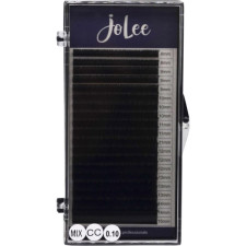 Ресницы для наращивания JoLee Super Mink Lash CC 0.10 мм x MIX 8-15 мм 20 линий Черные mini slide 1