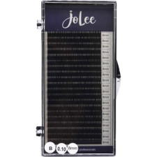 Вії для нарощування JoLee Super Mink Lash B 0.10 мм x 8 мм 20 ліній Чорні mini slide 1