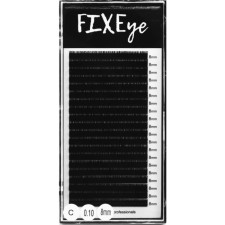 Вії для нарощування FIXEye Silk Lash C 0.10 мм x 8 мм 20 ліній Чорні mini slide 1