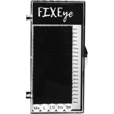 Ресницы для наращивания FIXEye Hylon Lash L 0.10 мм x MIX 8-15 мм 20 линий Черные mini slide 1