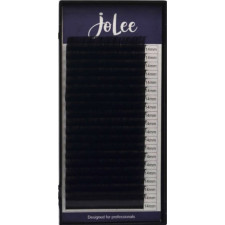 Вії для нарощування JoLee Super Mink Lash C 0.05 мм x 14 мм 20 ліній Чорні mini slide 1