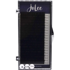 Вії для нарощування JoLee Super Mink Lash B 0.10 мм x 13 мм 20 ліній Чорні mini slide 1