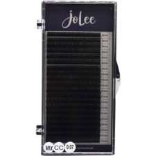 Вії для нарощування JoLee Super Mink Lash CC 0.07 мм x MIX 8-13 мм 20 ліній Чорні mini slide 1