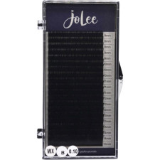 Вії для нарощування JoLee Super Mink Lash B 0.10 мм x MIX 8-15 мм 20 ліній Чорні mini slide 1