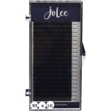 Ресницы для наращивания JoLee Super Mink Lash B 0.05 мм x MIX 8-13 мм 20 линий Черные mini slide 1