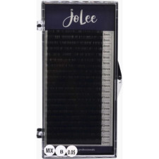 Ресницы для наращивания JoLee Super Mink Lash B 0.05 мм x MIX 8-12 мм 20 линий Черные mini slide 1