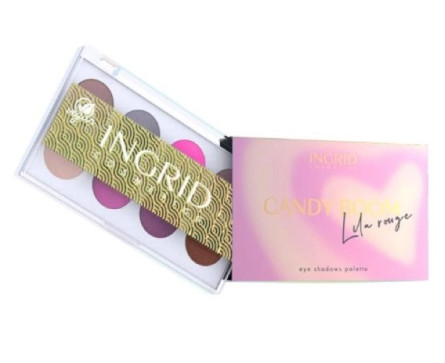 Палетка тіней Ingrid Cosmetics Candy Boom Lila Rouge 8 кольорів 9.5 г