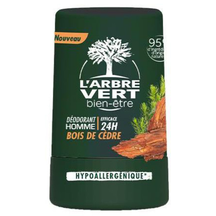 Дезодорант для чоловіків L'Arbre Vert з екстрактом кедру 50 мл