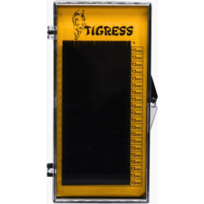 Вії для нарощування Tigress Hylon Lash B 0.07 мм x 13 мм 20 ліній Чорні mini slide 1