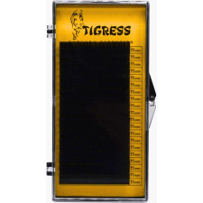 Вії для нарощування Tigress Hylon Lash B 0.07 мм x 11 мм 20 ліній Чорні mini slide 1