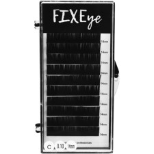 Ресницы для наращивания FIXEye Hylon Lash C 0.10 мм x 14 мм 10 линий Черные mini slide 1