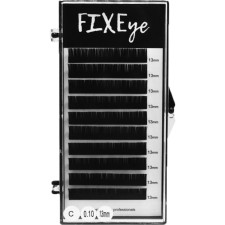 Ресницы для наращивания FIXEye Hylon Lash C 0.10 мм x 13 мм 10 линий Черные mini slide 1